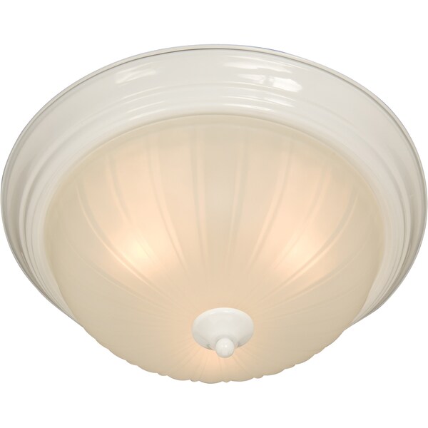 Maxim Lighting Essentials 3-Light 15.5" Wide White Flush Mount Light 5832FTWT - main